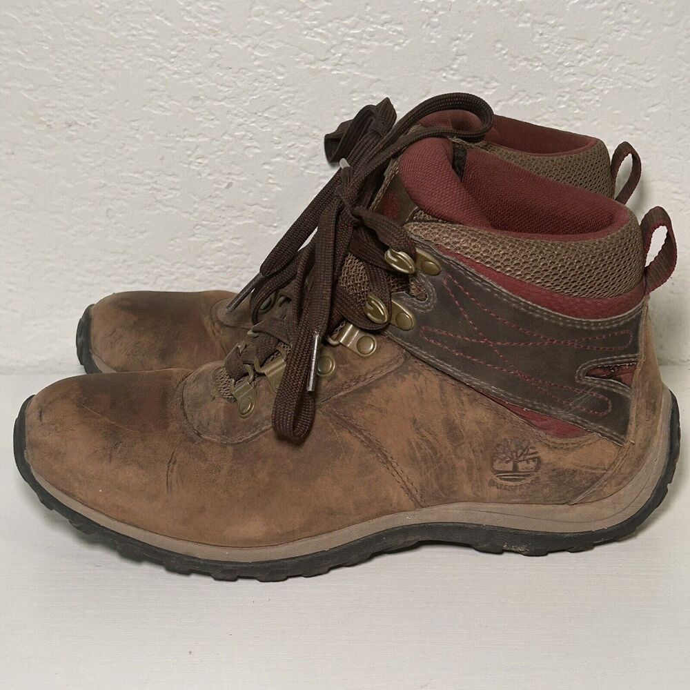 Timberland Womens Norwood Brown Hiking Boots Shoes 7 Medium (B,M) Waterproof